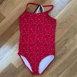 Osh Kosh Red White and Blue Swimsuit sz 14
